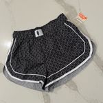 Free People Movement NWT Varsity Blues Printed Shorts Women’s Medium Black/White Black Photo 2