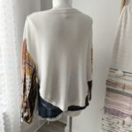 Free People We The Free Blossom White Long Printed Balloon Sleeves Boho Oversized Top XS Photo 5