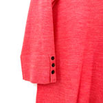 J. Jill size XS merino‎ wool 3/4 sleeve light weight sweater top shirt tunic Red Photo 3