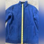 Carolyn Taylor  Blue Fleece Full Zip Sweater Jacket Womens Long Sleeve High Neck Photo 6