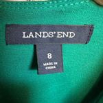 Lands End blue & green elegant floral vacationcore knit dress Blue Size 8 Photo 3