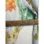 New Look Women's Maxi Dress White Floral Tropical 1x‎ Sleeves Flowy Photo 4