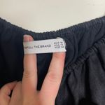 Faithfull the Brand Faithful the Brand Black 100% linen black elastic waist ballon sleeves sz 14 Photo 1