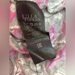 Ulla Popken Gray & Berry Floral Print 3/4 Ruffle Bell Sleeve Tunic Blouse 28/30 Photo 5