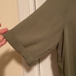 Nanette Lepore Nanette by Olive Green Pleated Blouse Photo 3