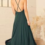 Lulus Dark Green Maxi Dress Photo 1