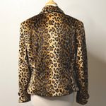 A Line  Leopard Print Velour Blazer Jacket Size 16 Photo 1