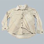 No Boundaries  medium light Yellow Women’s Button Up collared pocket corduroy Photo 0