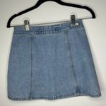 Brandy Melville Jean Denim Mini Skirt Bruce Button Front Size 25 Photo 4
