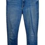 Mother The Looker Crop Jean Women 28 Blue Hey Sun Minimal Skinny Straight Casual Photo 0