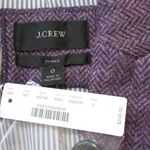 J.Crew NWT Parke Blazer in Purple Herringbone English Wool Jacket 0 $248 Photo 1