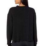 Year Of Ours Mock Neck Sweatshirt In Black Photo 4