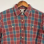 Duluth Trading Flannel Shirt Womens XS Multicolor Plaid‎ Button Up Long Sleeve Photo 2