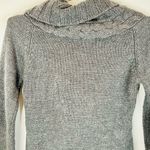 Pink Rose Women’s Cable Knit Cardigan Sweater, Dark Gray, Size Small Cozy Winter Photo 6