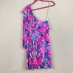 Lilly Pulitzer  One Shoulder Silk Jersey Mini‎ Dress Size Small Photo 1