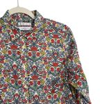 The Oxford Shirt Co Liberty Fabric Floral Button Front Shirt Womens UK 14 US 10 White Photo 1