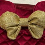 Disney Minnie Mouse Burgundy Quilted Velvet Crossbody Belt Bag NWT Photo 11