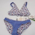Becca NWT Triangle Bikini Marrakesh Print Tie Back Bathing Suit Swim Top Size S Photo 9