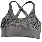 Monrow Mini Cheetah Goodgrey Sports Bra Womens Size XS Gray Photo 4