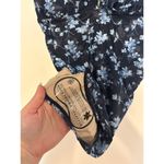 A pea in the pod NWT  Ruffled Maternity One
Piece Floral Swimsuit Blue Size S Photo 2