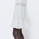 ZARA Women Sz S Embroidered Dress 0881/130 White Photo 2