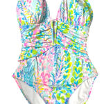 Lilly Pulitzer  Lanai Halter One Piece Swimsuit Size 4 Photo 0