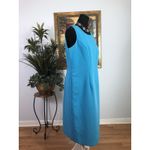 Milla Denim Blue Dress SM Long Sleeve Open Front Snap Button Pocket Minimalist Size 8 Photo 1