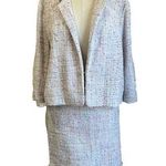 Elle Women's Tweed Pastel Coloring Skirt Suit Set Size XXL/10 Photo 0
