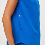 FIGS Rafaela Oversized Scrub Top in Royal Blue, Size Medium Photo 3