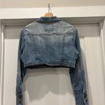 Star Jeans Y2K 90’s Faded Blue Denim Retro Cropped Jean Jacket Size Medium Photo 11