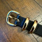 Lot Of 3 Loft Belts Women's Size S Brown Black White Gold Buckle Genuine Leather Photo 8