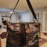 Brighton Patent Leather Croc Embossed Bag Photo 1