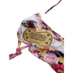 Floral Triangle Bikini Top & Bottoms in Pink Purple & Yellow Photo 2