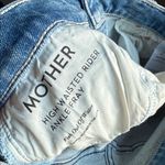 MOTHER Fish Out Of Water High Waisted Rider Ankle Fray 29 Blue Photo 11