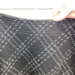 Charter Club Y2K dark gray charcoal black plaid a-line midi skirt school girl flannel soft Photo 4