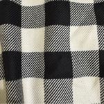 Milly Black and White Plaid Wool Zip Up Bomber Jacket Photo 6
