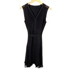 ALLSAINTS  Izara Asymmetric Stud Dress in Black Photo 2