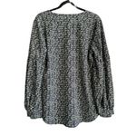 CAbi Medium Te Amo Navy Blue Blouse 5336 Love Letter Women's Shirt Top Tunic Photo 3