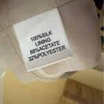 St. John Women's Leaf Print Silk Sleeveless Sheath Dress Size 10 Photo 7