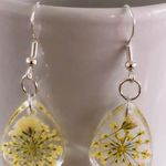 Handmade Pressed Real Flower Dangle Earrings Multi Photo 4
