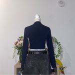 Forever 21 2000s vintage skater girl motorcycle long sleeve turtle neck crop top Photo 5