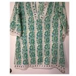 Calypso Christiane Celle Women's Size 2 Cotton Tunic Cover Up Top Vintage Multi Green Size M Photo 6