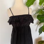 Voom by Joy Han USA || Silk Black Embroider Maxi Cami Dress Photo 2