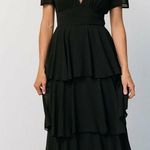 Baltic Born Montaigne Ruffle Maxi Dress Short Sleeve New Without Tags Photo 0