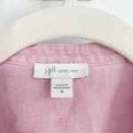 J. Jill Love Linen Womens Beachy Vacation 100% Linen Button‎ Down Shirt Size M Pink Size M Photo 1