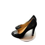 Michael Kors  Women's Black Suede Buckle Heel Pumps sz 7.5 Photo 2