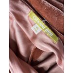 Gianni Bini  Velvet Midi Dress Women’s Size XL Bronze Ruffle Holiday Party Photo 4