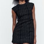 ZARA  Textured Jacquard Dress Photo 8