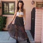 Tularosa  revolve Lexi Embroidered Beaded Maxi Skirt Size extra Small in Black Photo 2