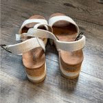 Toms  Women's Cream Wedge Sandals Heels Photo 1